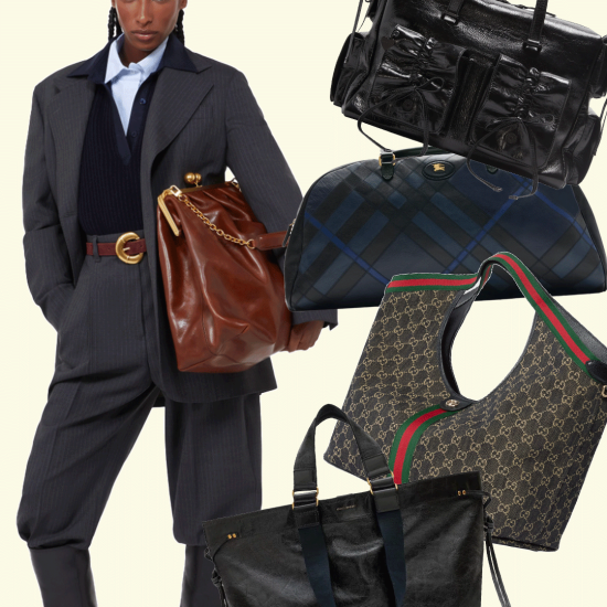 Max Mara keeps it classic, Isabel Marant makes it bohemian, Stella McCartney keeps it kind, McQueen makes it dramatic. Different energies, same truth: big bags, big feelings.